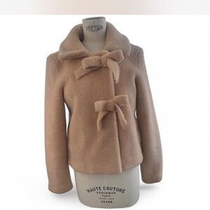 SHRIMPS Faux Fur Jacket with Bows